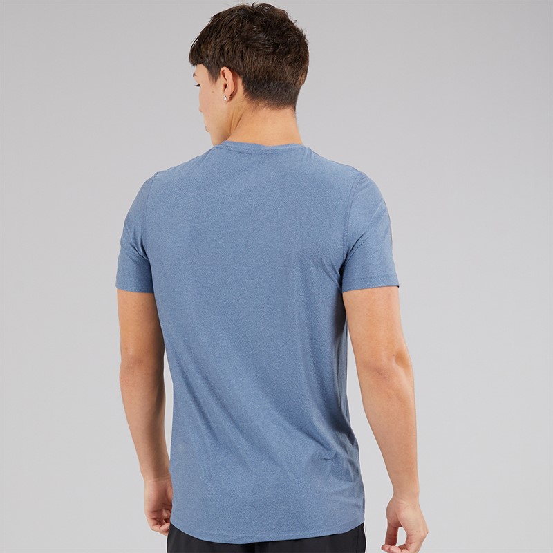 adidas Mens Own The Run Running T-Shirt Preloved Ink/White