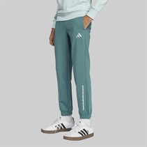 adidas Junior Boys Slogan Fleece Joggers Preloved Teal