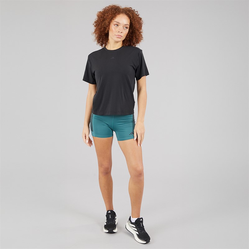adidas Womens Prime Lift 3-Stripes T-Shirt Black