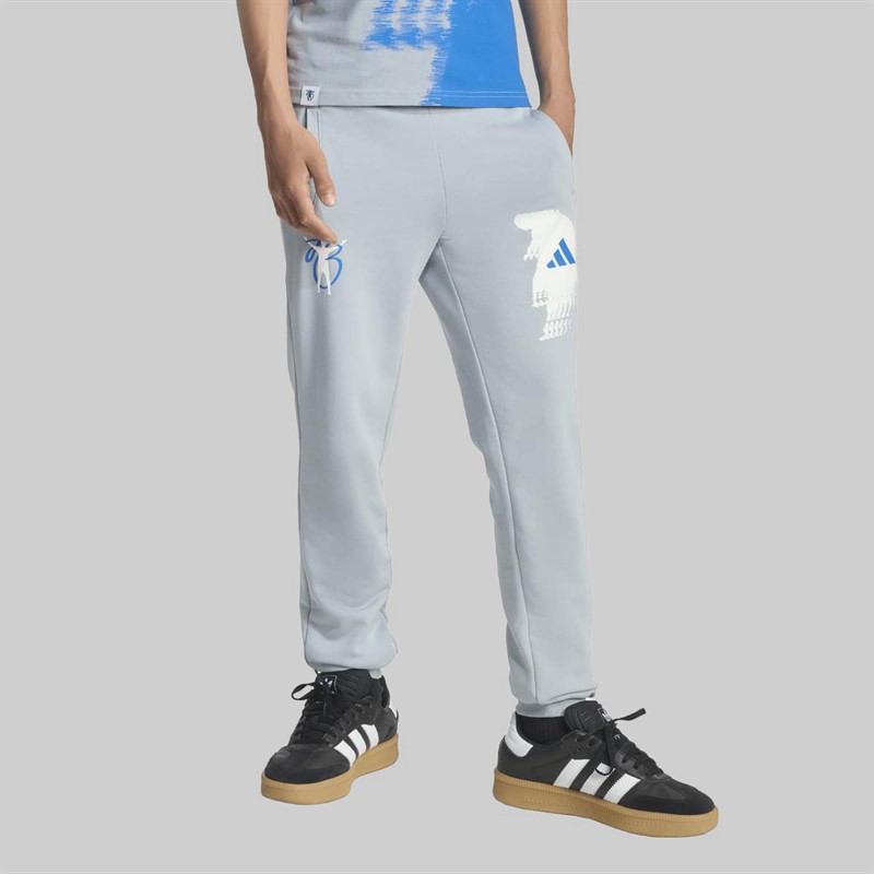 adidas Junior Boys Jude Bellingham Graphic Joggers Light Grey