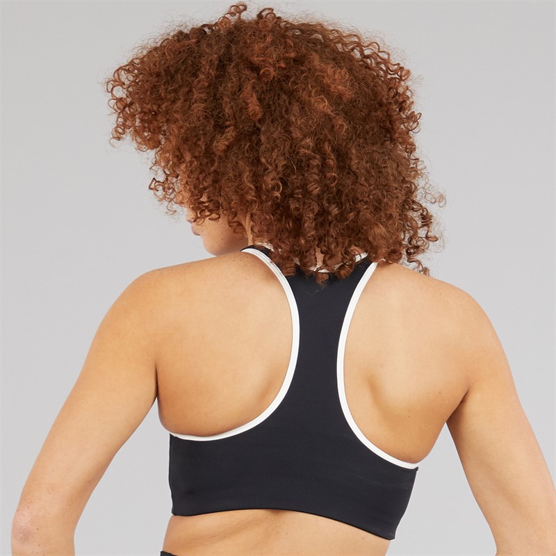 adidas Womens Powerimpact Heritage Medium Support Sports Bra Black/White