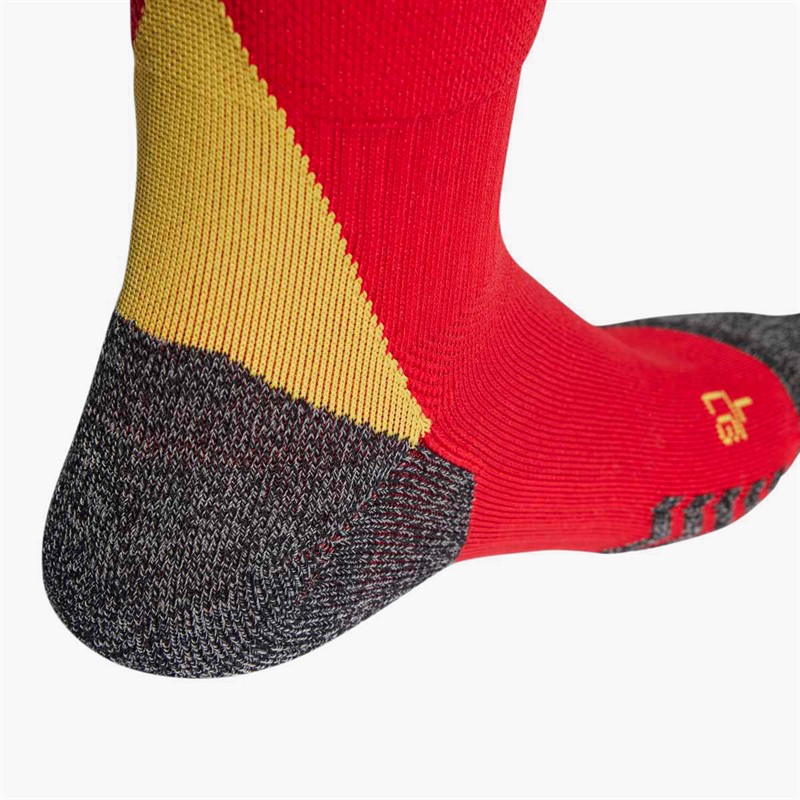 adidas Mens RFEF Spain 2024 Home Football Socks Better Scarlet