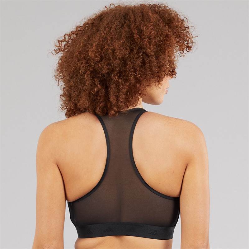 adidas Womens Prime Lift Training Medium Support Sports Bra Black/White