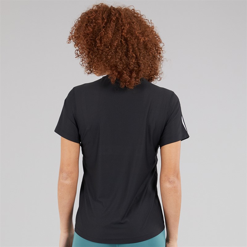adidas Womens Own The Run Running T-Shirt Black