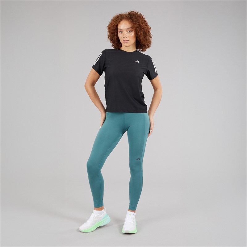 adidas Womens Own The Run Running T-Shirt Black