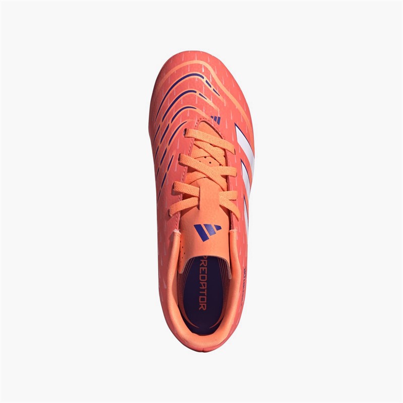 adidas Junior Predator Club FG/MG Firm/Multi Ground Football Boots Signal Coral/Cloud White/Beam Orange