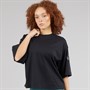 adidas Womens Soft Lux Loose Fit T-Shirt Black