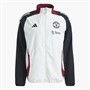 adidas Mens MUFC Manchester United 24/25 Tiro 24 Presentation Jacket Off White/Black