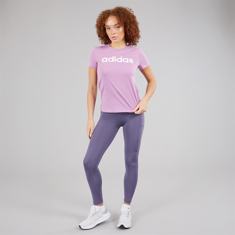adidas Womens Own The Run 7/8 Running Leggings Preloved Violet