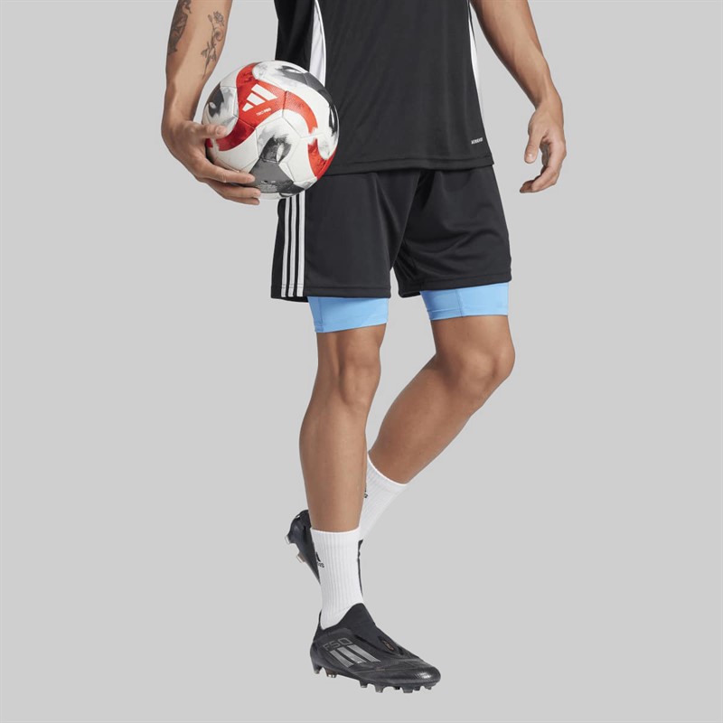 adidas Mens Techfit Tight Shorts Blue Burst