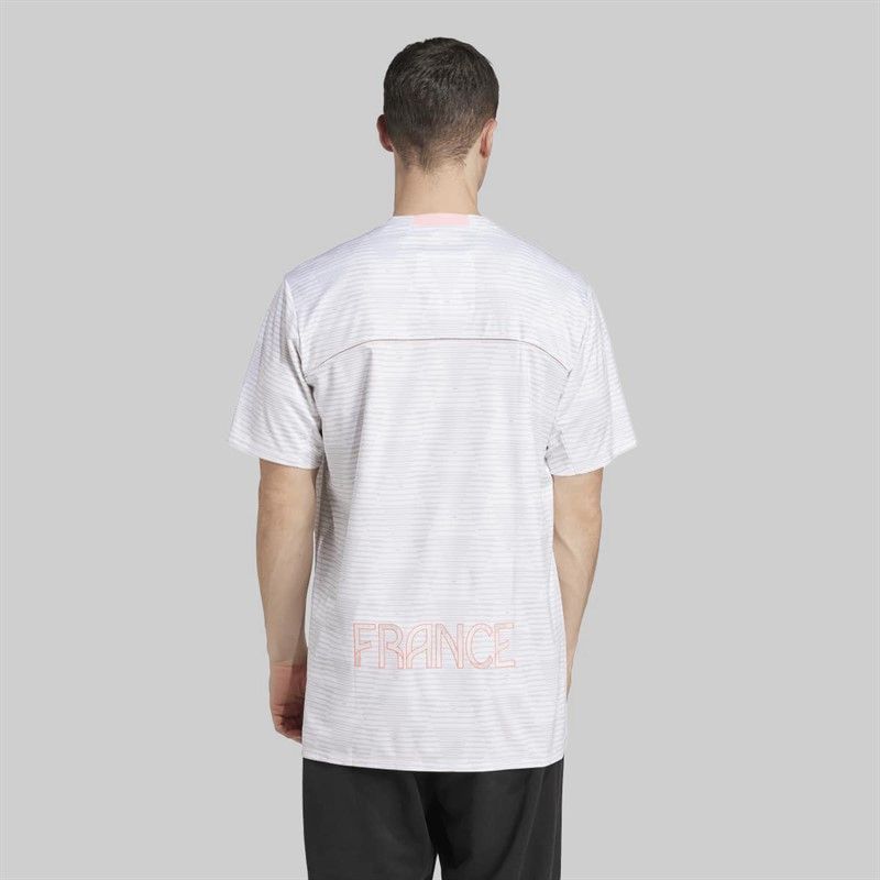 adidas Mens FFHB France Handball Training Jersey White