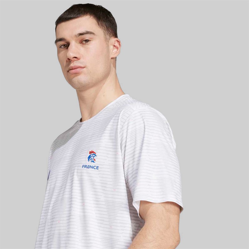 adidas Mens FFHB France Handball Training Jersey White