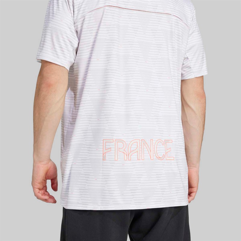 adidas Mens FFHB France Handball Training Jersey White