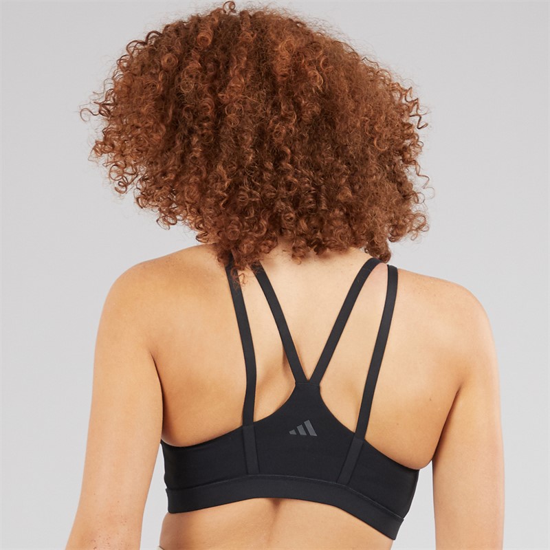 adidas Womens All Me Medium Support Bra Tank Top Black