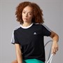 adidas Womens Essentials 3-Stripes T-Shirt Black/White