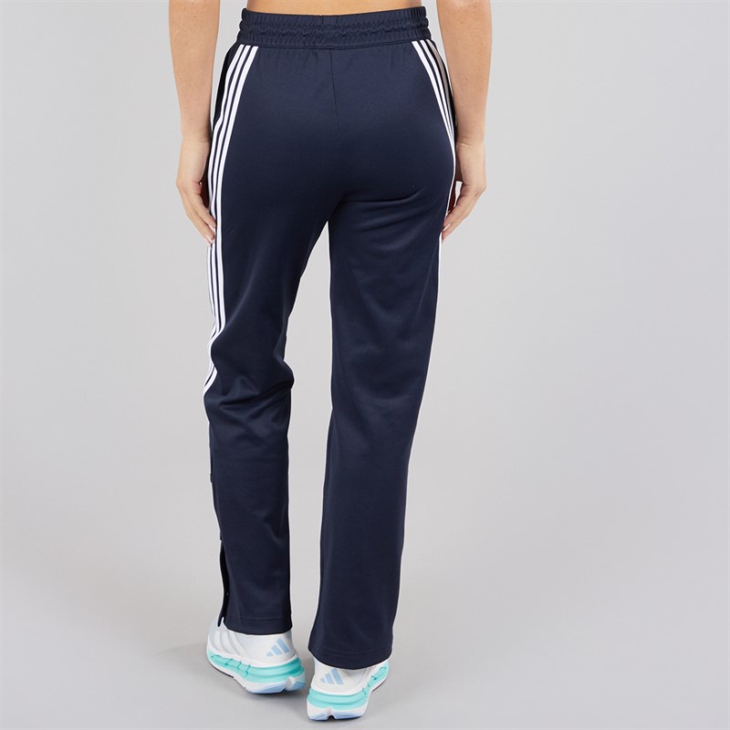 adidas Womens Iconic Wrapping 3-Stripes Snap Track Pants Legend Ink/White