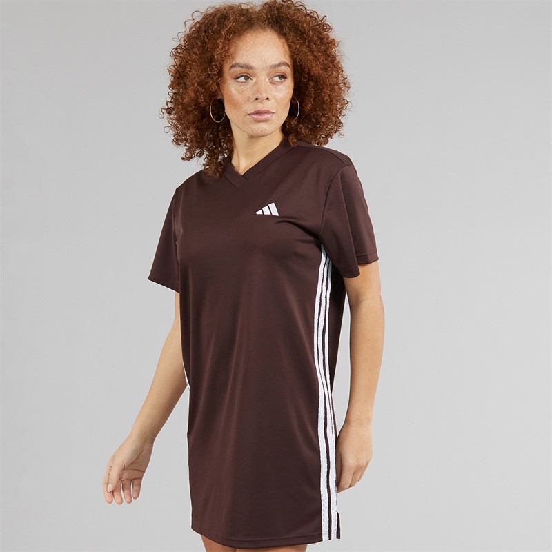 adidas Womens Sport Craft Shift Dress Shadow Brown