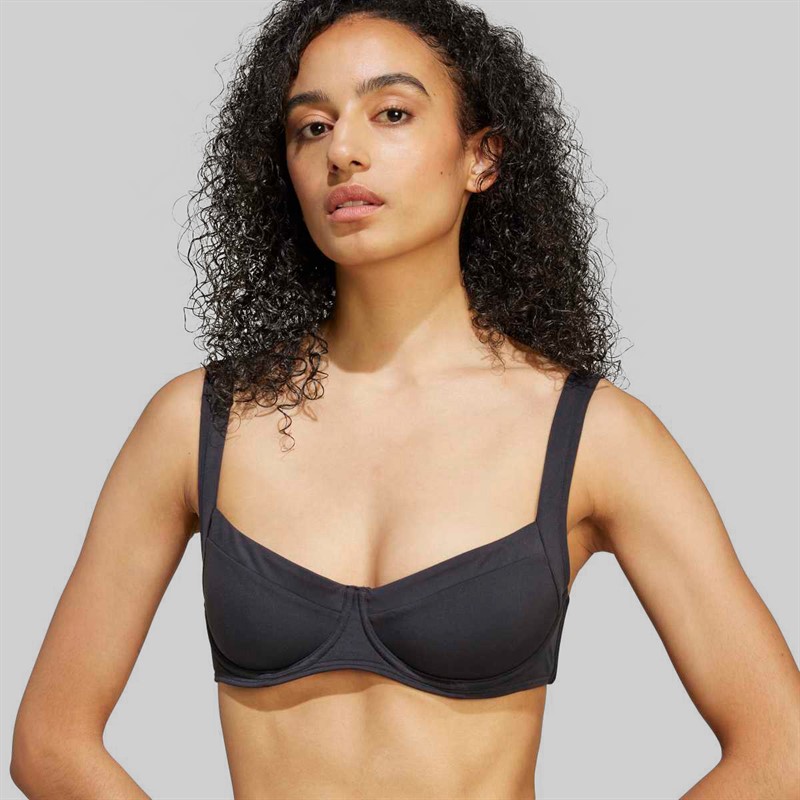 adidas Womens Essentials Bikini Top Black/White
