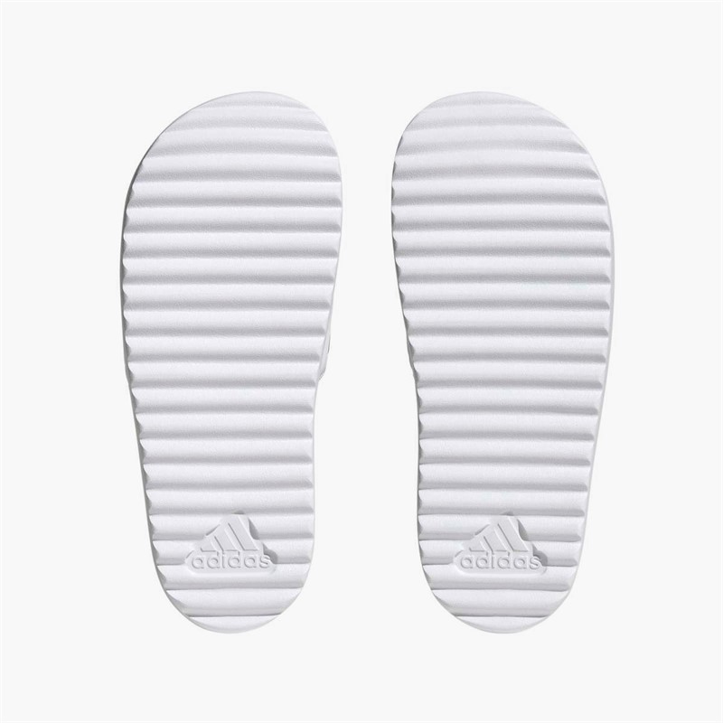 adidas Womens Adilette Platform Sliders Cloud White/Zero Metalic/Grey One