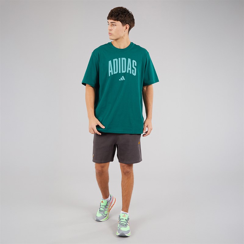 adidas Mens X Fortnite Fleece Shorts Charcoal