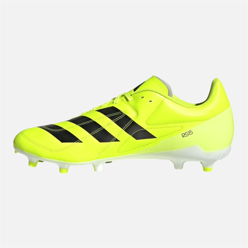 adidas Mens RS15 FG Firm Ground Rugby Boots Lucid Lemon/Core Black/Hi-Res Yellow