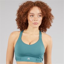 adidas Womens Fastimpact Luxe Run High Support Sports Bra Preloved Teal/Preloved Teal