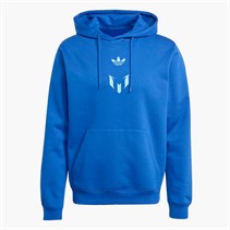 adidas Mens Messi Logo Hoodie Royal Blue