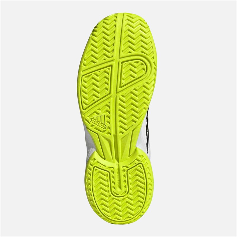 adidas Junior Speedcourt Indoor Court Shoes Cloud White/Core Black/Lucid Lemon