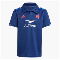 adidas Junior FFR France Rugby 24/25 Home Jersey Dark Blue