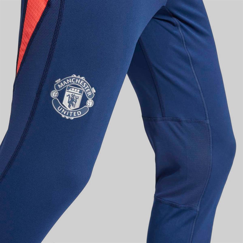 adidas Mens MUFC Manchester United 24/25 Tiro 24 Pro Track Pants Night Indigo/Bright Red