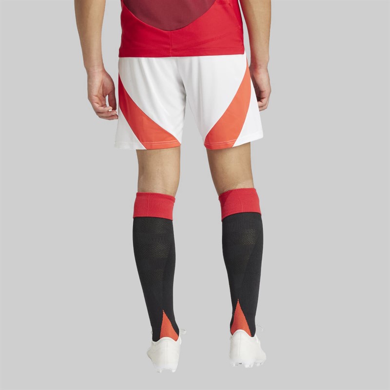 adidas Mens MUFC Manchester United 24/25 Home Shorts White