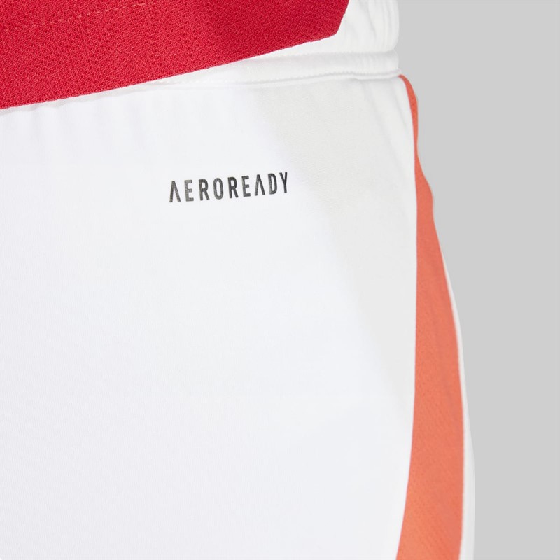 adidas Mens MUFC Manchester United 24/25 Home Shorts White