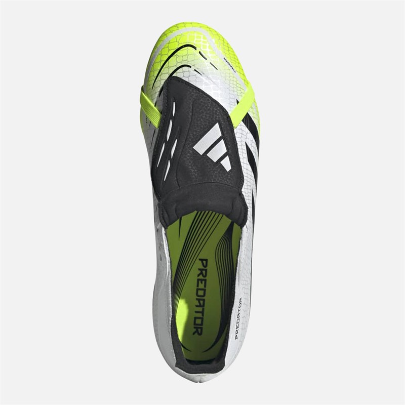 adidas Mens Predator League Tongue Radiant Blaze Pack FG/MG Firm/Multi Ground Football Boots Cloud White/Core Black/Lucid Lemon