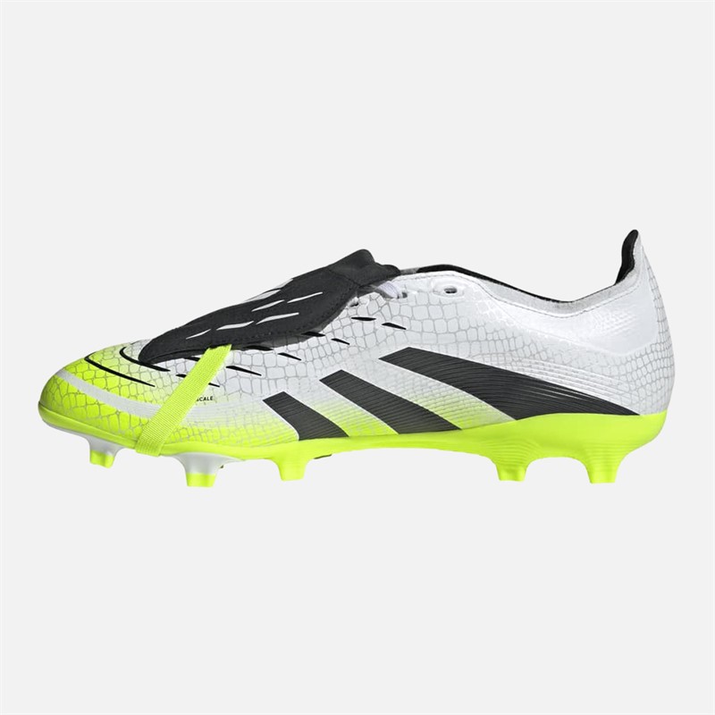adidas Mens Predator League Tongue Radiant Blaze Pack FG/MG Firm/Multi Ground Football Boots Cloud White/Core Black/Lucid Lemon