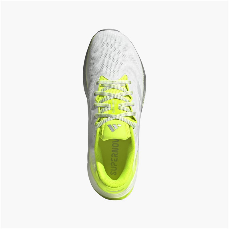 adidas Womens Supernova Rise 2 Neutral Running Shoes Cloud White/Dash Grey/Lucid Lemon