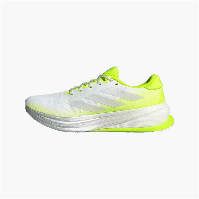 adidas Womens Supernova Rise 2 Neutral Running Shoes Cloud White/Dash Grey/Lucid Lemon