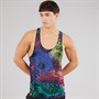 adidas Mens X Jeremy Scott Printed Tank Top Acid Yellow/Semi Lucid Fuchsia/Active Purple