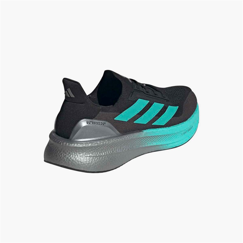 adidas Mens Mercedes AMG Petronas X Ultraboost 5X Neutral Running Shoes Core Black/Semi Mint Rush/Iron Metallic