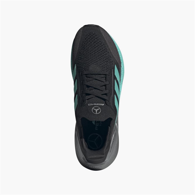 adidas Mens Mercedes AMG Petronas X Ultraboost 5X Neutral Running Shoes Core Black/Semi Mint Rush/Iron Metallic