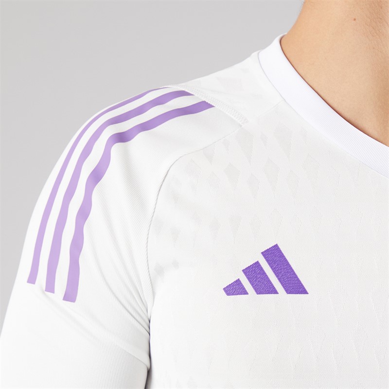 adidas Mens Tiro 23 Pro Long Sleeve Goalkeeper Jersey White