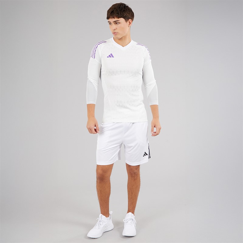 adidas Mens Tiro 23 Pro Long Sleeve Goalkeeper Jersey White