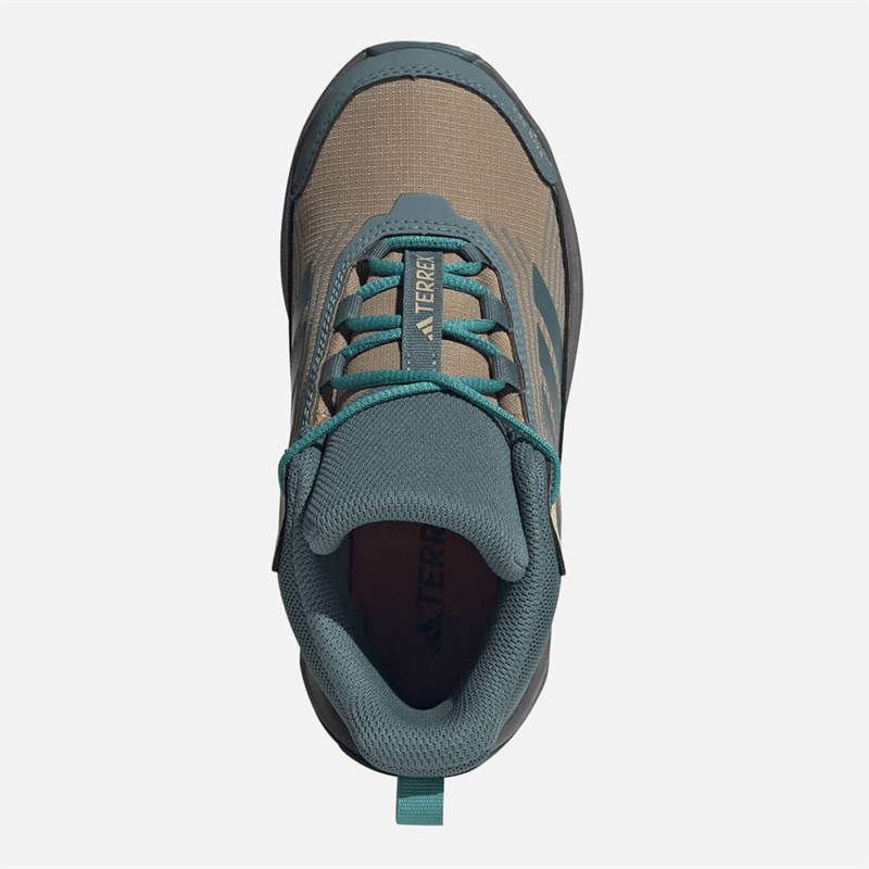adidas Junior Terrex Trailmaker 2 Mid Rain.Rdy Waterproof Hiking Boots Cardboard/Preloved Teal/Pure Teal