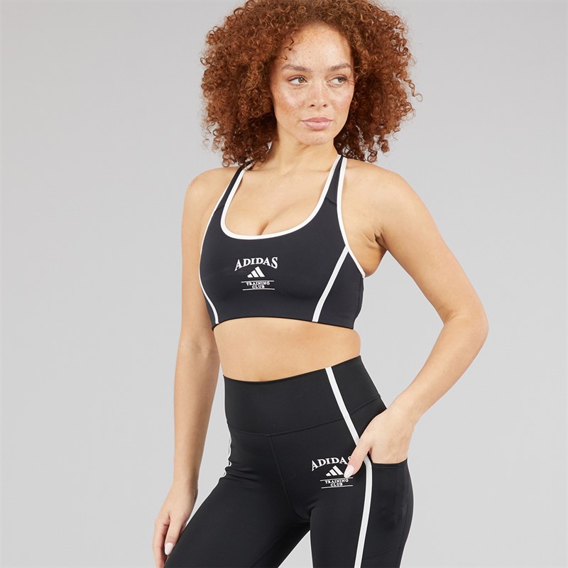 adidas Womens Optime Heritage Full Length Leggings Black/White