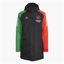 adidas Mens AFC Arsenal FC 24/25 Tiro 24 European Stadium Parka Jacket Black