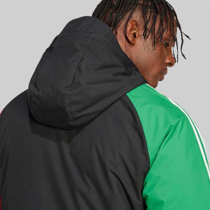 adidas Mens AFC Arsenal FC 24/25 Tiro 24 European Stadium Parka Jacket Black