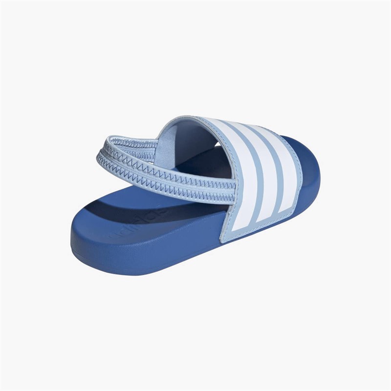 adidas Kids Adilette Estrap Sliders Clear Sky/Cloud White/Bright Royal