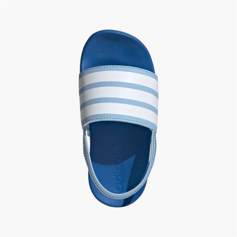 adidas Kids Adilette Estrap Sliders Clear Sky/Cloud White/Bright Royal