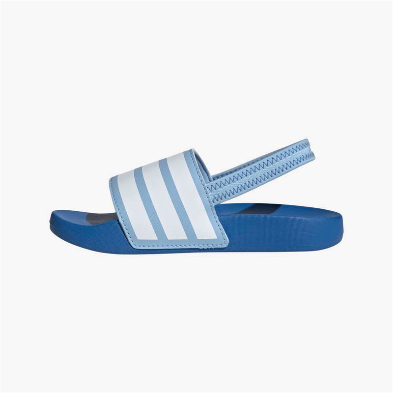 adidas Kids Adilette Estrap Sliders Clear Sky/Cloud White/Bright Royal