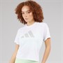 adidas Womens Primelift Performance Big Logo T-Shirt White