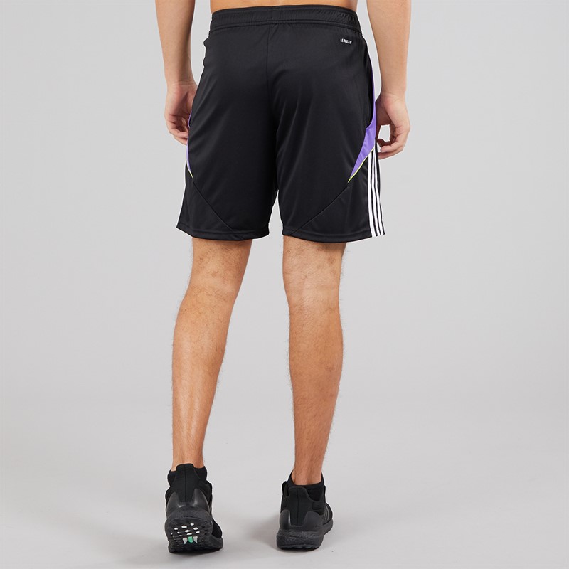 adidas Mens Tiro 24 Shorts Black/Purple Rush